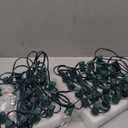 Vintage C9 Christmas Lights Outdoor, 50 FT C9 String Lights with 50 Clear Bulbs, Waterproof Christmas Tree Light for Outdoor Indoor Xmas Roofline Backyard Garden Patio Home Holiday Decor, Green Wire