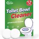 Toilet Bowl Cleaner Tablets with Bleach 12 PACK Powerful Formula to Eliminate Limescale & Rust