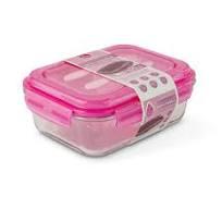 Manna™ Glass Bento Box - Pink, 1 ct 