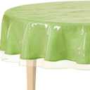BNYD Clear Plastic Tablecloth Protector, Table Cloth Vinyl (70" Round)