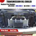 40k Transmission Oil Cooler Kit Compatible with Heavy Duty 40,000 GVW Max Low Pressure Drop Trans Cooler with Mounting Hardware