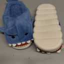 Fiedaz Boys Girls Shark Slippers for Toddler Kids - Cute Plush Warm Non-Slip Indoor Bedroom Winter Shoes 28-29