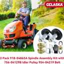 GELASKA 2 Pack Pre-Greased 918-0624b Spindle Assembly with 756-04129 Idler Pulley 954-04060C Belt Replaces 918-0624B, 618-0624, 618-0659, 918-0624A for MTD LT542G, LT 542H, LT942H Mis Tool