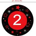 1-40 Numbers Round Labels Stickers, 1 Inch Self-Adhesive Small Number Stickers Colorful Border Round Label for Classroom, Office, Organizing Inventory Storage (504Pcs)