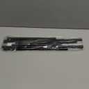 2 Pack Spring Tension Curtain Rods 28-48 Inches, Black Spring Loaded Curtain Rods,Adjustable Small Tension Rod for Windows, Kitchen, Doorway, Bathroom, Cupboard Bars