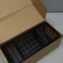 Cisily Kitchen Sink Caddy Organzier with High Brush Holder, Sponge Holder for Sink, 304 Rustproof Stainless, Kitchen Countertop Soap Dispenser Organizer, Kitchen Decor and Accessories (9.25, Black)