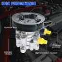 21-5345 Power Steering Pump with Pulley, For Pontiac Vibe 1.8L L4 2003-2008, For Toyota Corolla 1.8L L4 2003-2008, For Matrix 1.8L L4 DOHC 2003-2008, Replace# 96-5345, 990-0639