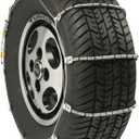 SCC SC1040 Radial Chain Cable Traction Tire Chain - Set of 2, Silver