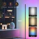 OIYN Corner Floor Lamp, RGBICW LED Corner Lamp with 1300lm Smart Modern Floor Lamp,App & Remote Control,Music Sync,Color Changing Standing Lamp for Bedroom Living Room and Gaming Rooms