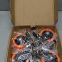 4 Inch Caster Wheels 2000Lbs, Threaded Stem Casters Set of 4 Heavy Duty, 1/2"-13 x 1 (Screw Diameter 1/2", Stem Length 1"), Safety Dual Locking Industrial Castors, Wheels for Cart, Furniture