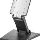 Adjustable Foldable Single Monitor Mount, Low Profile VESA Monitor Desk Mount 75x75mm & 100x100mm, Fits 10-27 Inch LCD Touch Screens