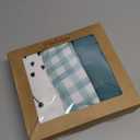 3 Pack Cotton Bassinet Sheets - 33"x19" for Baby Delight, Jimglo, BabyBond, BCOL, Maxi-COSI and Most Regular Bedside Sleeper, Ultra Soft & Skin Friendly Bassinet Fitted Sheets, Green Leaf