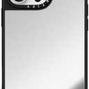 CASETiFY Mirror iPhone 16 Pro Max Case [Reflective / 4.9ft Drop Protection/Compatible with Magsafe] - Silver On Black