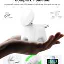 AOK-AOK Foldable Wireless Charging Station, 15W Magnetic Fast Charger Stand for iPhone 17 16 15 14 13 12 Pro Max&Apple Watch&Airpods, 2-in-1 Charger for Home/Office/Travel(30W Adapter Included)