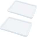 lofekea Ceramic Soap Dish for Shower 2 Pack Bar Soap Holder Palette for Watercolors Soap Tray