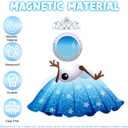 2 x PHOGARY Magnetic Winter Cruise Door Decorations, 17pcs Funny Let It Snow Refrigerator Magnets for Winter Wonderland Party Carnival Cabin Metal Door Fridge Decor