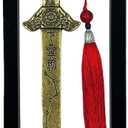 RCWG Chinese Feng Shui Sword. Seven-Star Antiquing Protection Sword, I Ching Good Luck Sword with Red Tassel for Wealth, Success, Health, Safety. Home Office Decoration, Feng Shui Decor