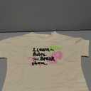 Dvenki Girls Graphics Crop Short Sleeve Crewneck Tee Size 16-18 | soft cotton blend fabric, cropped short hem, fun graphic print, casual summer tops for school and vacation (16-18)