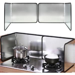 4 Sided Splatter Guard,Foldable Stainless Steel Oil Splatter Screens, Oil Splash Insulation, Oil Splatter Guard Stove Heat Insulation Board, 38 * 30 * 30cm (2Pcs), Silver, 20.99 (13" x15"- 2 Panels)