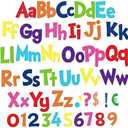Tenare 268 Pcs Large Bulletin Board Letters 5 Inch Alphabet Combo Set, Chalkboard Poster Letters Cutouts for Board Display Craft Home Wall Decor(Glitter Rainbow)