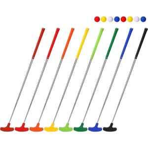 Hiboom 8 Pack Golf Putter Bulk Putter for Left and Right Handed Golfers with 8 Practice Golf Balls