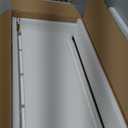 Concealment Gun Shelf with Hidden Trap Door with RFID Lock, White Floating Shelf for Living Room