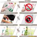 Swepuck 72x43inch Fabric Merry Christmas Backdrop Little White Goose Bell Xmas Pine Tree Snowflake Gift Photography Background Holiday Party Decorations Photo Booth Banner