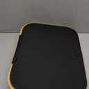 LONBET Laundry Basket with Lid, Made from Breathable Fabric | Aesthetic Clothes Hampers for Laundry with Side Handles & Sturdy Bamboo Frame (26 Gallons - Single, Black)