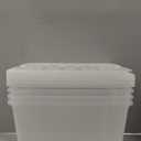 IRIS USA 51 L (54 QT) Plastic Storage Box with Lid and Latches - 4 Pack - BPA-Free, See-Through Organizing Solution, Durable Nestable Stackable Containers, Secure Pull Handle - Clear