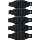 5 Pack Dog Diapers Male Reusable, Premium Belly Bands for Male Dogs, High Absorbing Dog Pee Wraps for Doggie in Incontinence or Excitable Urination and Training Black L