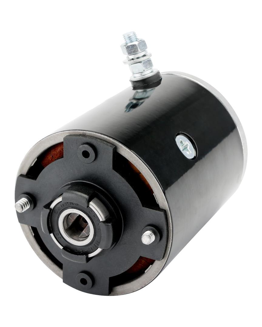 Hydraulic Pump Motor, Replace# Iskra Slotted Shaft 11-212-440, 11-212-598, AMF4633, 39200428F, Compatible with Rv Motor Home Leveler & MTE Hydraulic System, Electric Power Gear Pump Assembly, 12 Volt