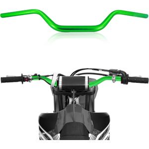 Motorcycle Handlebars 11/8" 28mm Fat Handle Bars CNC Universal for KLX 110 KLX300 KX250 KX250F KX450F Dirt Pit Bike Green