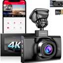 LD02 Lite 4K Dash Cam Front and Rear, Car Dash Camera 5G WiFi GPS, Free 64GB SD Card, Voice Control, WDR Night Vision, 24H Parking Mode, 3" IPS Screen, G-Sensor