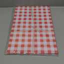 Lincia 100 Pcs Checkered Disposable Paper Placemats Bulk Buffalo Plaid Picnic Theme for Home Dinner Easter Birthday Wedding Party Supply (Red, White)