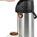 Airpot Coffee Dispenser Thermal with Pump,3L/102 Oz Insulated Stainless Steel Large Airpot Coffee Carafe Lever Action for Hot/Cold Water,Thermal Carafe for Hot Cocoa for Parties (101.4 Ounces)