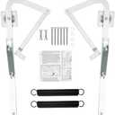 55-2 Attic Ladder Hinge Arms with Springs,Compatible with Werner Mk5, WU2210, W2208, W2210, Suitable for Werner Attic Ladders Manufactured After 2010, Heavy Duty Thick Galvanized Material