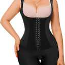 Gotoly Shapewear Bodysuit for Women Tummy Control Fajas Colombianas Waist Trainer Butt Lifter Thigh Slimmer Full Body Shaper,L