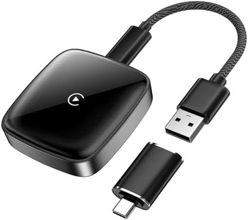 Wireless CarPlay Adapter for iPhone, Convert Wired to Wireless CarPlay, Plug & Play for OEM Systems 2015+, Instant Connection & Siri Control (iOS 10+ Android 11 Compatible) (1.57 in) : Electronics