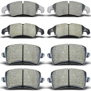 Front Rear Ceramic Brake Pads 8 Pieces Set fit for Audi A4,A4 allroad,A4 Quattro,A5,A5 Quattro,allroad,Q5,S4,S5