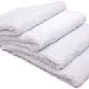 Autofiber Korean Plush Premium Edgeless Microfiber Detailing Towels - Pack of 4, White (16 inch x 16 inch)