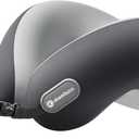 Neck Pillow Airplane, 100% Pure Memory Foam, Cooling Airplane Pillow, Travel Pillow, Travel Pillows for Airplanes, Plane Pillow, Flight, Gray (Grey)