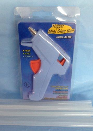 Small Hot Melt Glue Gun Electric with 12 Glue Sticks 8" Long