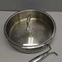 EWFEN 12 Inch Tri-Ply Stainless Steel Frying Pan, Deep Frying Pan with lids, Compatible with All Cooktops Up to 600, Induction Cooking Pan, Dishwasher and Oven Safe, Fast & Even Heat