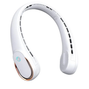 FrSara Neck Fan, Portable Personal Fan Strong Wind, 5200mAh, Air Volume,360° Cooling, No Hair Twisting, Air Volume On 2 Sides, Non-Slip, Quick Charge, Long Use Time, Gift for Father, Dad, Women