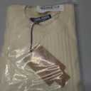 PJ PAUL JONES Mens T-Shirts Knit Tee Shirt Textured Crewneck Tee Short Sleeves T Shirt (Beige, L)