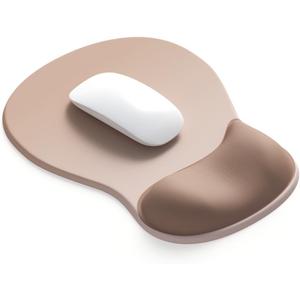 ErgoComfort Gel Wrist Rest Mouse Pad-Ergonomic Office Mousepad with Wrist Support-Non-Slip, Design Desk Accessories Mat for Home&Game Decor (06Mocha Sand)
