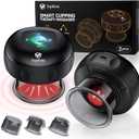 5-in-1 Smart Dynamic Cupping Set, 12 Levels Cupping Kit for Massage Therapy with Red Ligh-t Therapy&Heat Penetrates for Targeted Pain Relief, Knots, Aches, Muscle Soreness - 2Pcs(Black&Black)