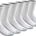 Dickies Men's Dri-Tech Original Moisture Control Crew Socks, M (6, 12, 18 Pairs)