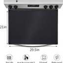 Electric Stove Top Cover - 29.5 * 21Inch Silicone Coated Fiberglass Heat Resistant Glass Ceramic Stovetop Protector Mat, Prevents Scratching, Expands Usable Space