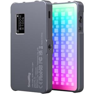 P96L RGB Video Light by SmallRig, Portable Metal LED Camera Light, 2500-8000K, 21 Effects, CRI 96+, OLED Display, Photo and Video Lighting, Long Battery Life, Fits Phone and Camera